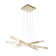 Axis Moda Triple Entrance Modern Linear Suspension Chandelier