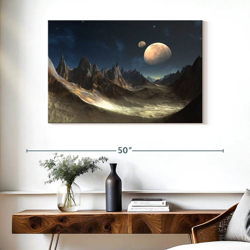 Kelan Alien Planet, 26" H x 39" W