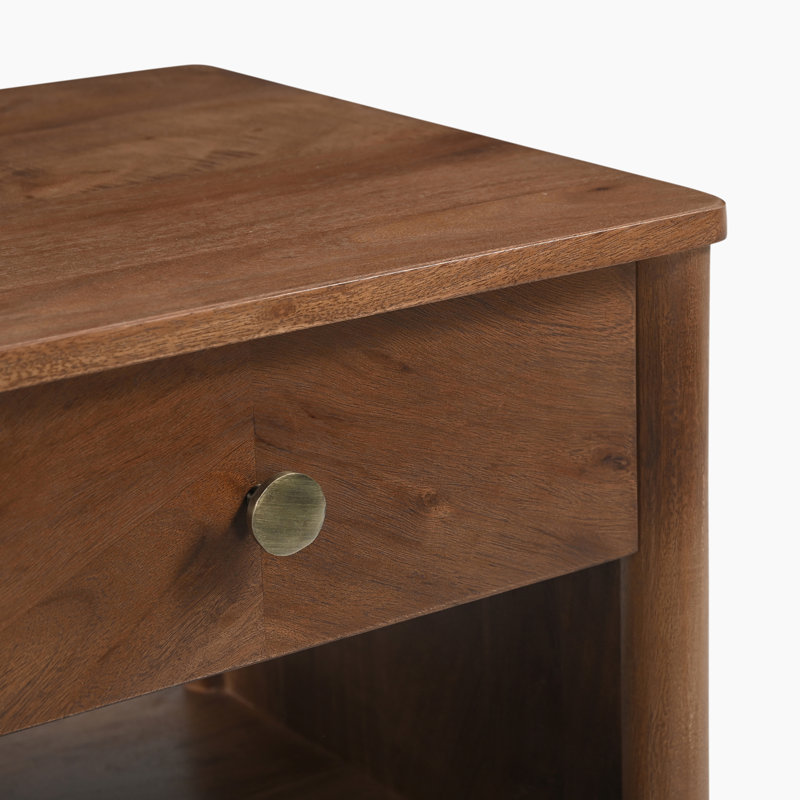 45cm W Solid Wood Bedside Table