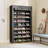 9 Tier Storage Organizer with Nonwoven Fabric Cover for 40-50 Pairs of Shoes-1635040163