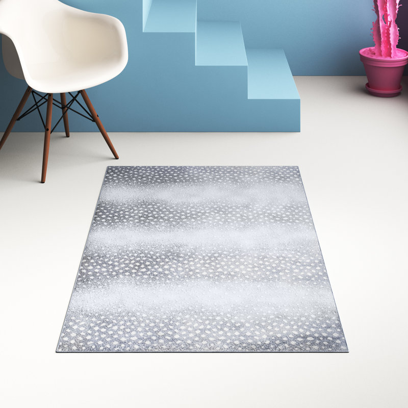 Tapis gris clair / crème Lindhaus, Rectangle 7 pi 8 po x 10 pi