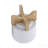 5" Chevron Planter W/ Stand, White
