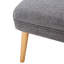 Gris avec revêtement doux et base en bois