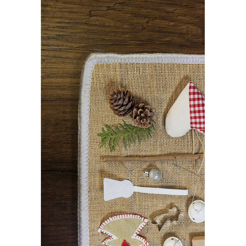 Tapis en polyester tissé à la machine en beige / crème / blanc, Rectangle 2 pi x 3 pi 3 po
