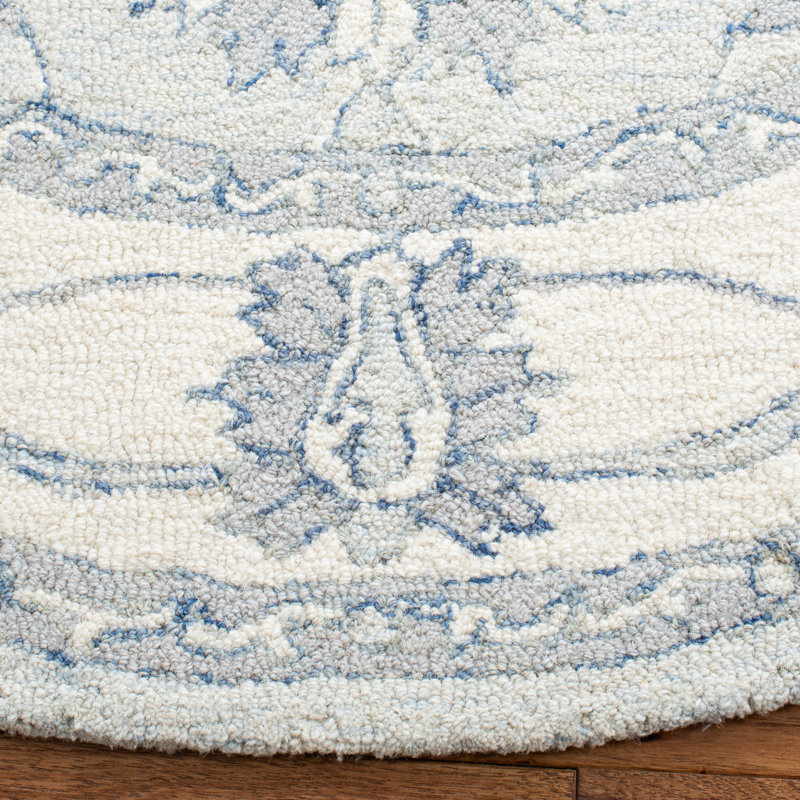 Wool Hand Tufted Area Rug, Round 152 X 152