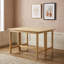 Table de salle à manger extensible à abattants en bois de style campagnard avec placage en acacia résistant aux égratignures-814654604