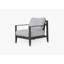 Charcoal Aluminum Outdoor Armchair Conversation Set, Pacific Fog Gray