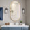 Miroir de meuble-lavabo mural minimaliste moderne H 36 po x l 18 po Stavya