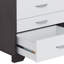 Table d'appoint, table de chevet 3 tiroirs de rangement, table de chevet