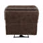 Avec fauteuil inclinable de conception moderne en peluche, fauteuil inclinable électrique en microfibre brun, revêtement port USB, meubles en bois massif, 1 pièce