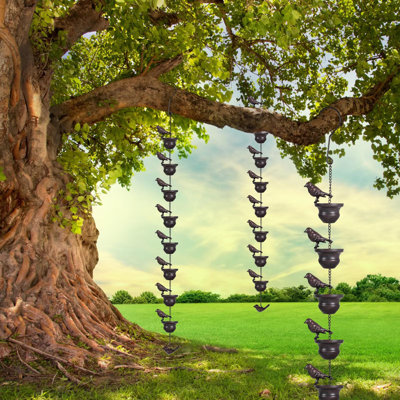 7.8 Feet Mobile Birds Rain Chain