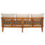 Amanda Solid Acacia Wood Outdoor Sofa