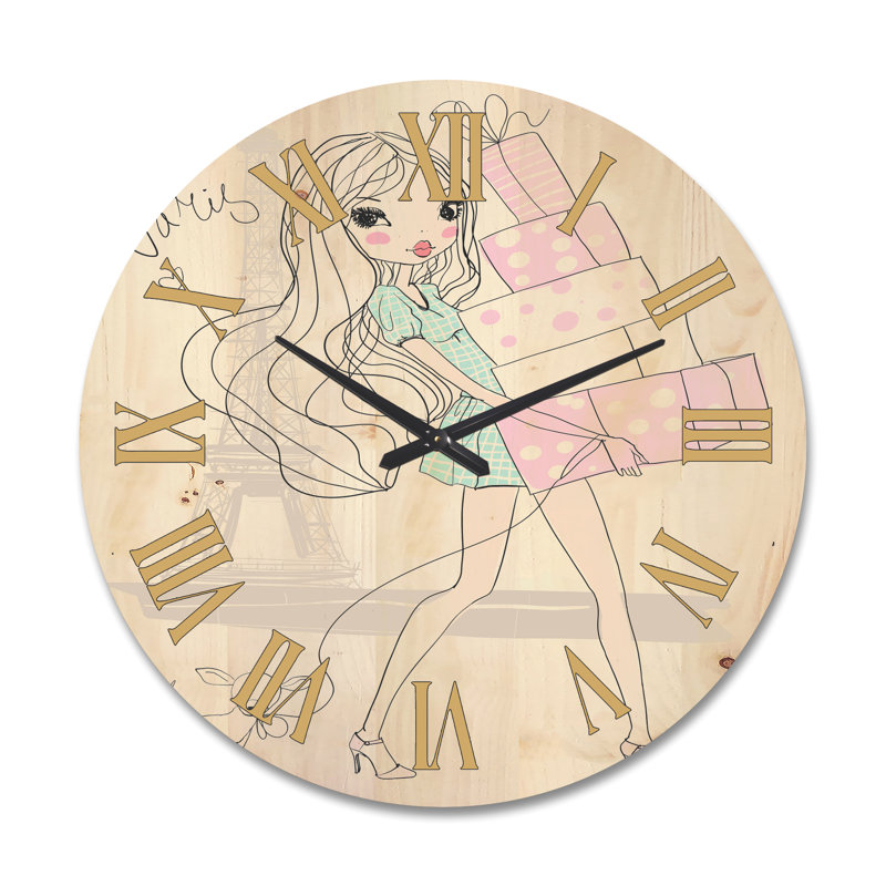 Horloge murale en bois, Grand