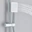 Thermostatic Exposed Shower Mixer Bathroom Twin Head Largr Bar Hand Set Chrome