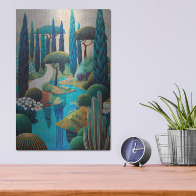 «Fairy Tale Landscape» par Svetlana Aleynikova, art mural en métal