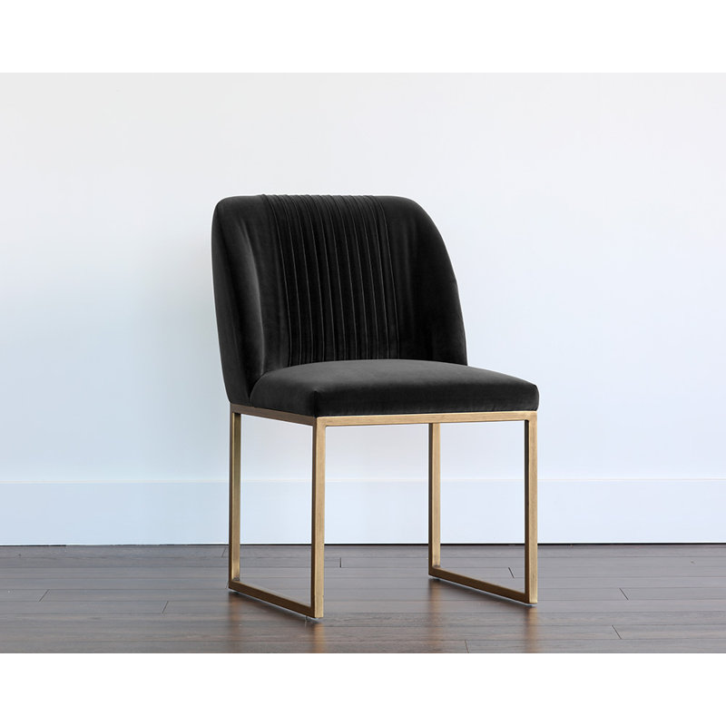 Nevin Upholstered Dining Chair, Gray