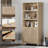 Marliee Boho 5 -Tier Bookcase With 2 Doors And Adjustable Shelves-102716423