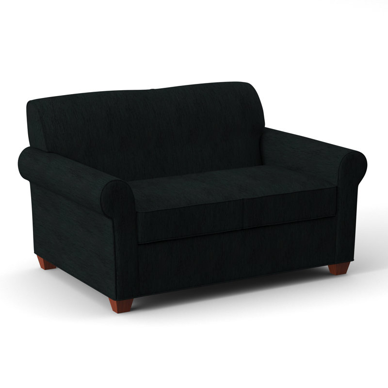 Finn 59" Rolled Arm Loveseat, BM Cherry, Cardigan Coal