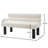Upholstered Dining Bench With Back-298556425