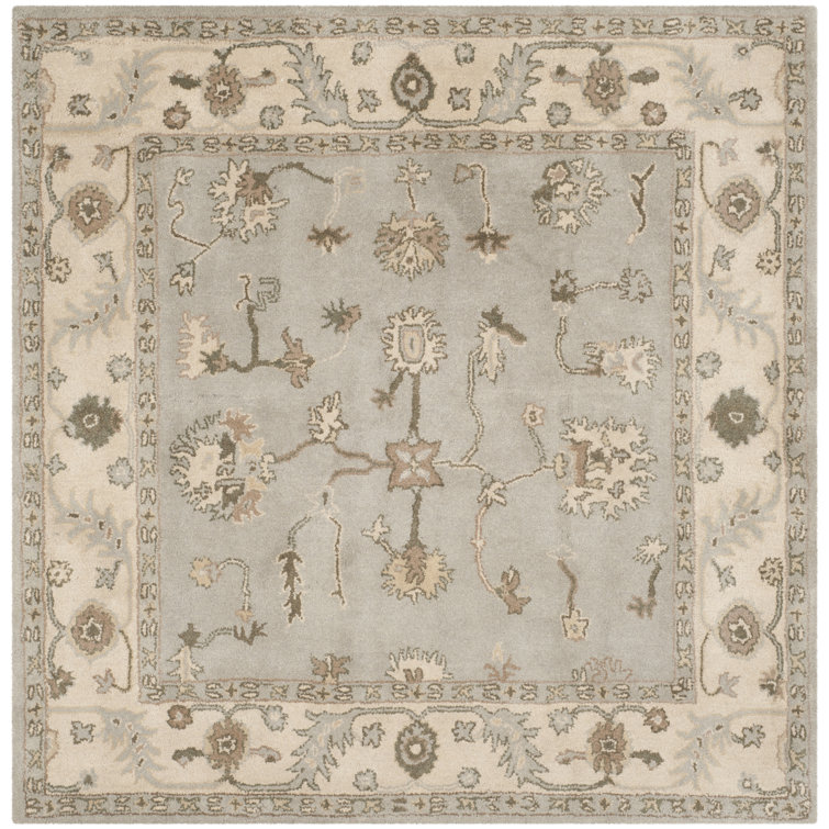 Newfields Oriental Hand-Tufted Wool Beige/Grey Area Rug