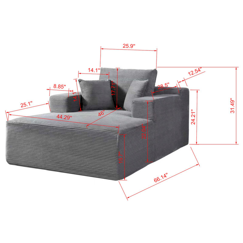 Méridienne convertible d'intérieur, Gris foncé