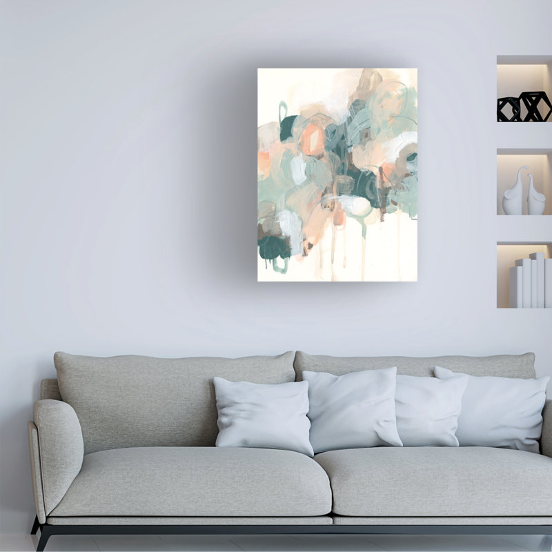 Atmospherique abstrait I par June Erica Vess - impression sur toile tendue, H 32 po x l 24 po x P 2 po