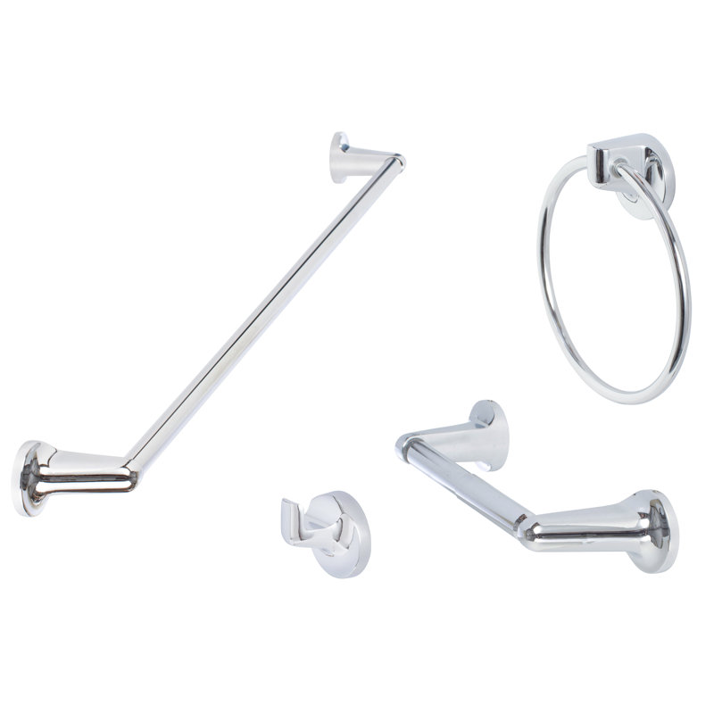 Sierra Series Bath Set, Two Post, Polished Chrome