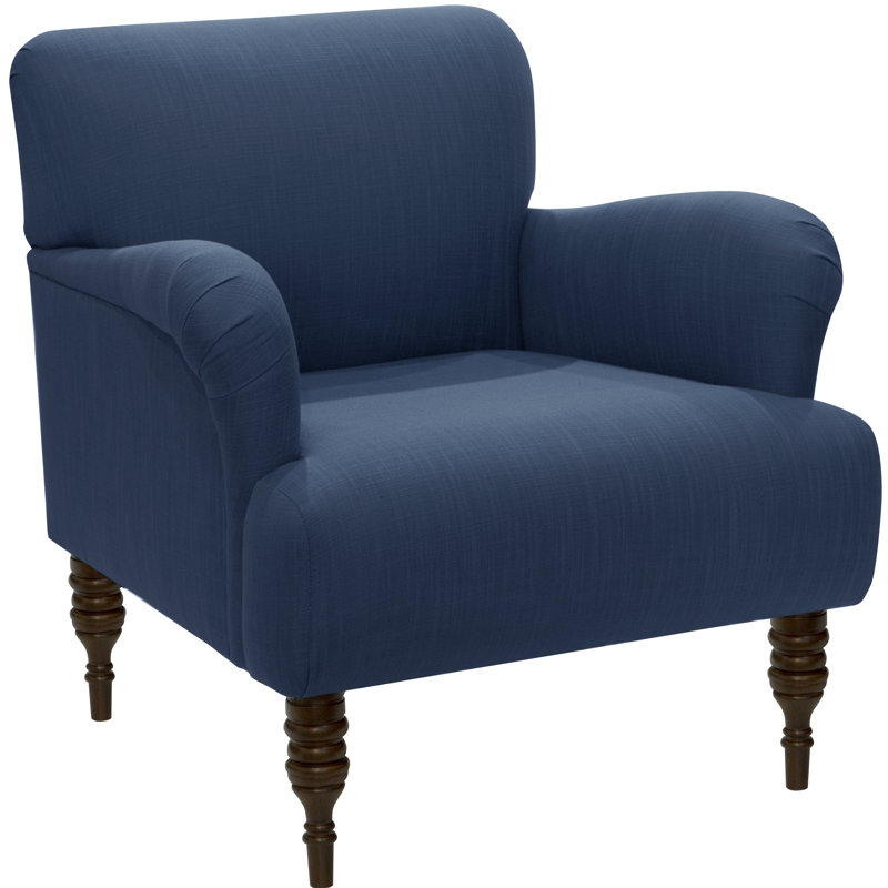 Allura Upholstered Armchair, Classic Navy Linen