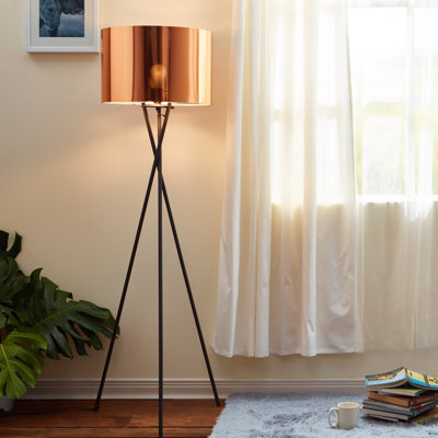 Ftenelle 158cm Black Tripod Floor Lamp