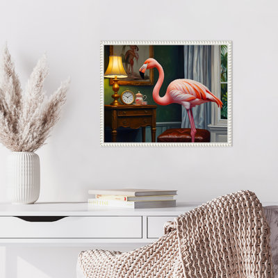 «Flameos Cozy Corner» par Mauriello, reproduction d'art sur toile encadrée