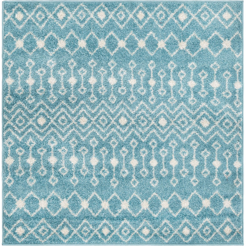 Abstract Indoor Rug, Square 4'