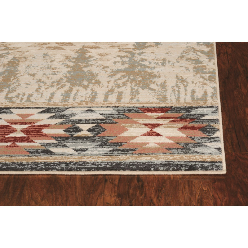 3' X 5' Ivory Polypropylene Rug