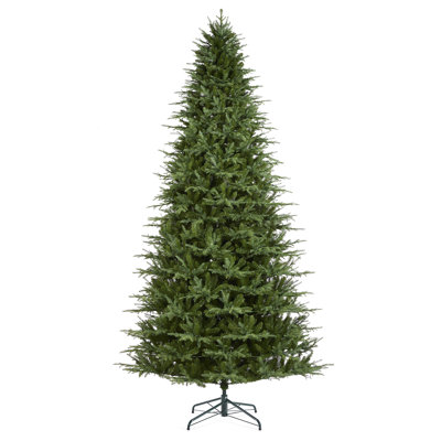 Leilonie Flocked 11' Pre-Lit Fir Christmas Tree