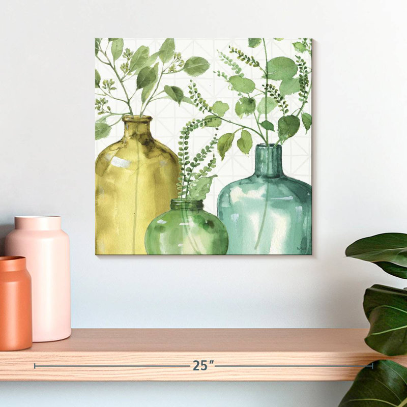 Decorative Mixed Greens V, 16" H x 16" W