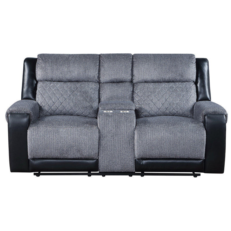 Causeuse inclinable grise / noire