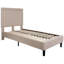 Lit plateforme capitonné Aluino Matelas à ressorts ensachés-829323435-829323432