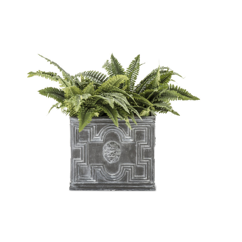 Handmade Pot Planter, Medium, Antique Faux Lead