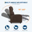 Fauteuil inclinable pour adultes, dossier haut, coussin épais, avec poche latérale-1473525742