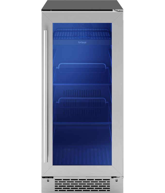 Zephyr Brisas 15 In. 4-Bottle And 64-Can Single Zone Beverage Cooler