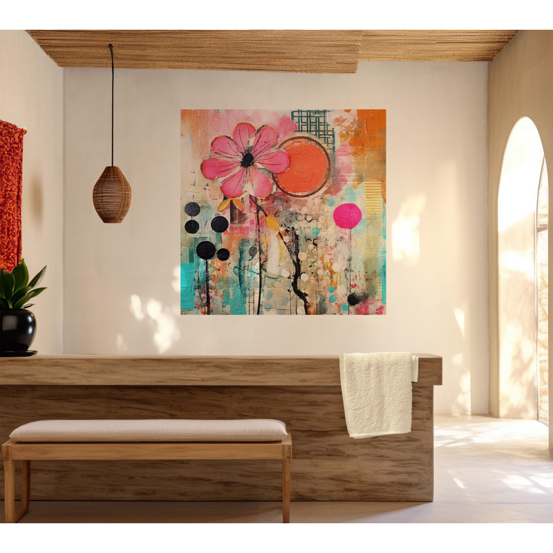 Papier peint de qualité supérieure - fleurs mixtes, 30" L x 30" W