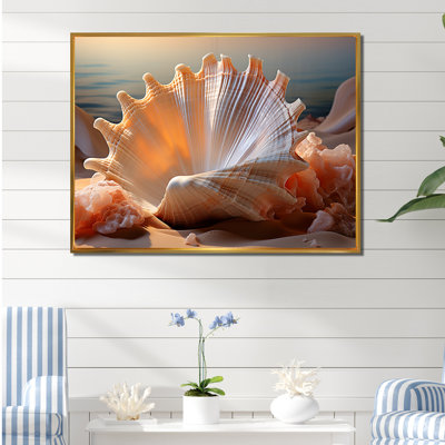 Coquille opulente symbolique I sur toile