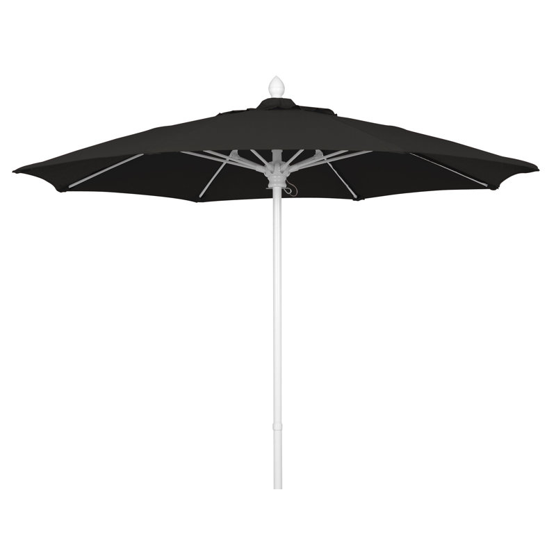 Parasol de marché 7,5 pi Prestige, Noir, Sunbrella® - noir