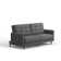 81.5" Amber-Square Arm Sleeper Sofa With 8-Button Tufting In MCM Vintage Design
