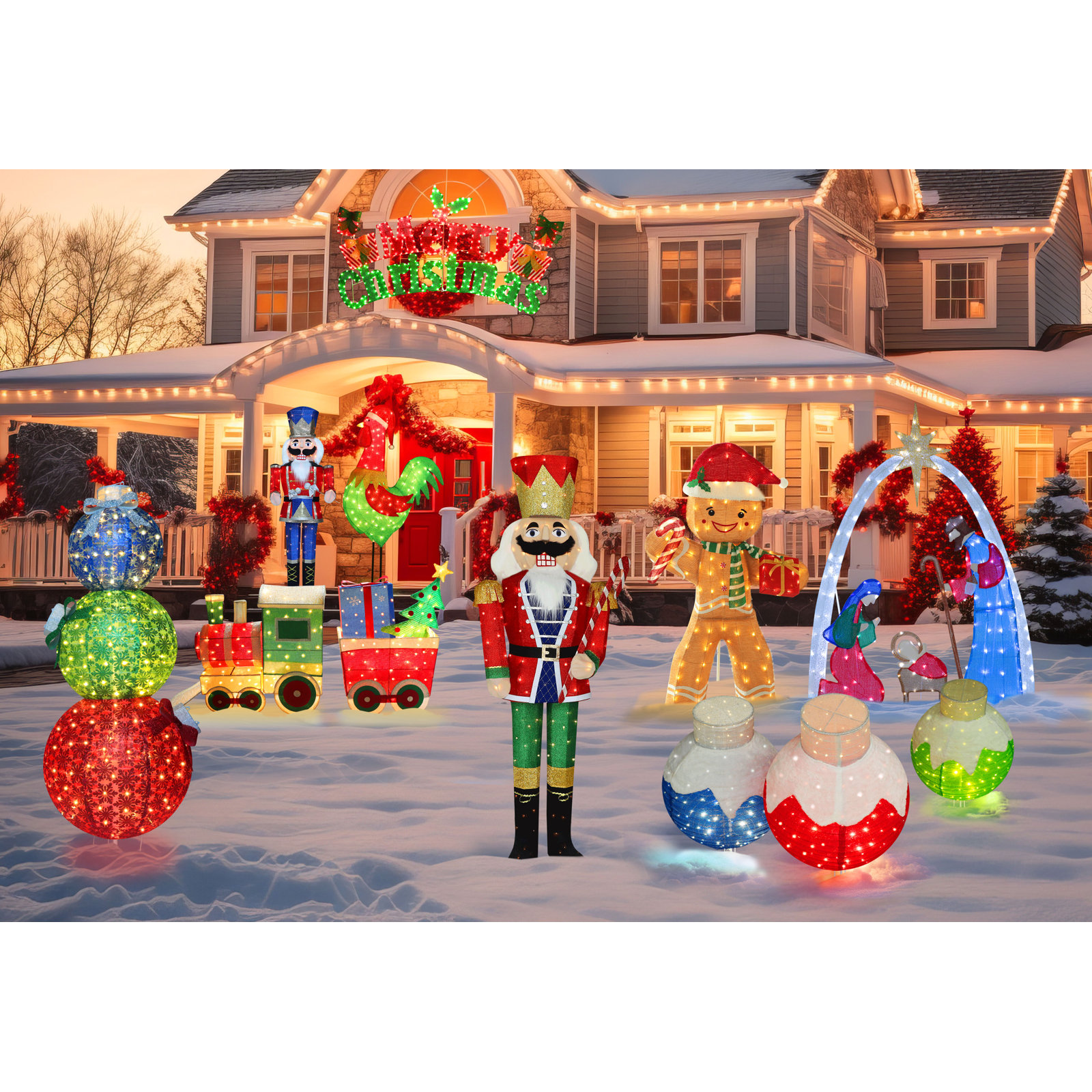 Gutierrez Lighted Ornaments Outdoor Decor