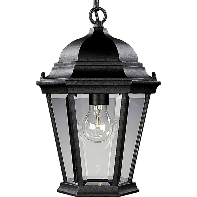 Lanterne suspendue à 1 lumière Triplehorn, Noir