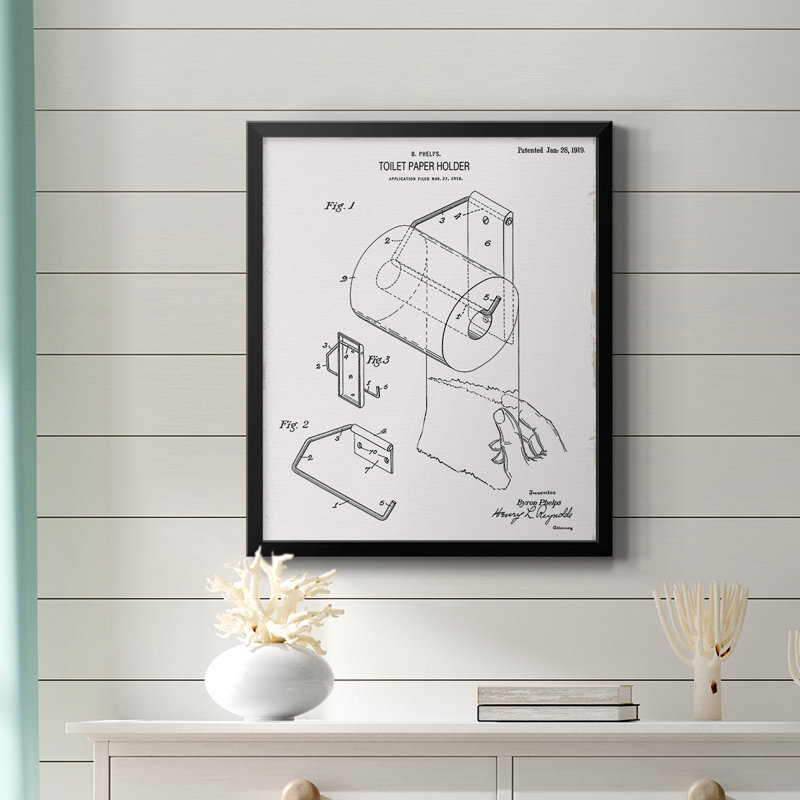 Toile de papier hygiénique de qualité supérieure brevetée II - prête à être accrochée, Noir, H 24 po x l 20 po