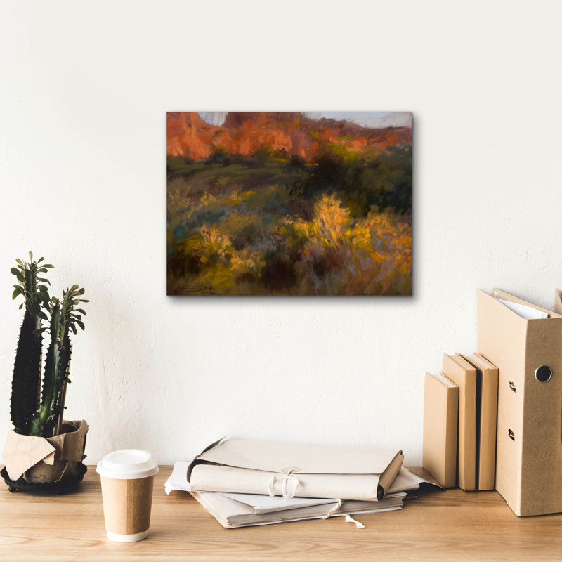 Art mural sur toile «Autumn Bluff» par Christine Debrosky, H 12 po x l 16 po x P 0,75 po