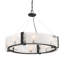 Cloud Break 8 - Light Steel Chandelier