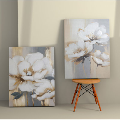 Peinture décorative sur toile (2 pièces)