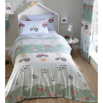 Tania Cotton Blend No Pattern Duvet Cover Set with Pillowcases